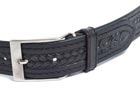 DV-embossed black belt